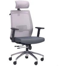 Кресло AMF Install Black, Alum, Grey/Grey (545745): Тип для персонала