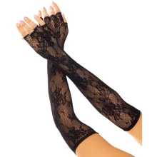 Перчатки Leg Avenue Lace Opera Length Fingerless Gloves Black: Для кого Для женщин