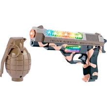 Пістолет світлозвуковою ZIPP Toys Desert Eagle в наборі з гранатою колір камуфляж / коричневий: Виробник ZIPP Toys