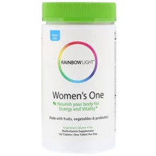 Rainbow Light Just Once Women's One Food-Based Multivitamin 90 Tabs Вітаміни для жінок: Тип мультивітаміни