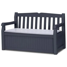 Лавка-ящик для зберігання Keter Eden Bench 265 л сірий (7290106923423): Вид Лавка