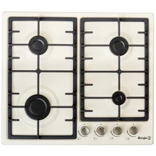 Варочная поверхность газовая Borgio 6940-15 (Ivory Enamelled) FFD: Расположение панели Фронтальное