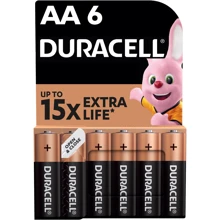 Батарейки Duracell Basic AА алкалиновые 1.5V LR6 6шт. (5000394107458): undefined undefined