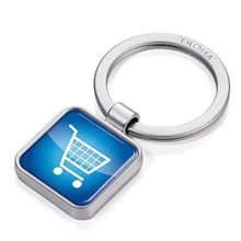 Брелок Troika App Keyring Shopping серебристый (KYR12-P22): Пол Унисекс