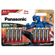 Panasonic AA bat Alkaline 6+2шт Pro Power (LR6XEG/8B2FPR): undefined undefined