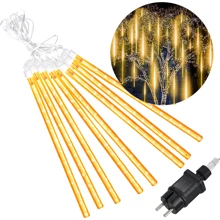 Гирлянда метеоритный дождь Springos 3 м 144 LED CL1214 Warm White: Тип Бахрома