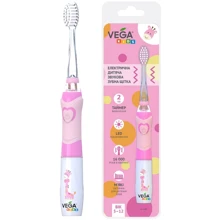 Зубная щетка Vega Kids VK-400P LIGHT-UP розовая: Назначение детская