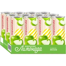 Напиток соковый Моршинська Лимонада со вкусом яблока 12х0.33 л (DS482001700285112): Объем, л 3.96