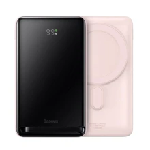 Внешний аккумулятор Baseus Power Bank 10000mAh 20W Magnetic Bracket Wireless Fast Charge Pink (PPCX000204): Количество USB 1
