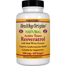Healthy Origins Resveratrol (Trans-Resveratrol) 300 mg 60 caps Ресвератрол: Тип Ресвератрол