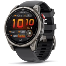 Смарт-часы Garmin Fenix 8 Pro AMOLED 47mm Sapphire Titanium with Graphite/Black Silicone Band (010-03198-11)