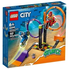 Конструктор LEGO City Stuntz Каскадёрское испытание с вращением 117 деталей (60360): Серия City