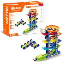 Ігровий набір IBLOCK PL-921-266 у вигляді треку, в комплекті: 3 одинарні машинки, 1 потрійна машинка: Виробник Iblock