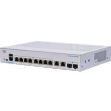 Сетевой коммутатор Cisco CBS350-8T-E-2G-EU: Порты только Gigabit Ethernet (10/100/1000)