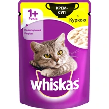 Влажный корм для котов Whiskas крем-суп с курицей 85г (4770608255435): Тип Влажный корм
