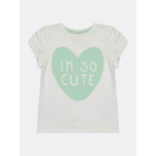 Футболка H&M 2710741 86 см белая: Пол Девочка