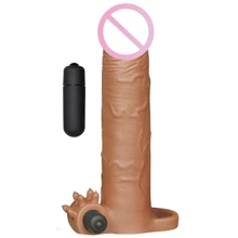 Насадка на член LoveToy Pleasure X-Tender Vibrating Penis Sleeve Add 3" Brown: Для кого Для мужчин
