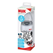 Бутылочка NUK White Mickey Mouse FC 300 мл (3952949): Материал полипропилен