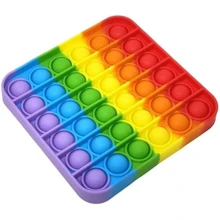 Игрушка-антистресс Pop-It PPT-S(Multicolor) Квадрат Радужный: Производитель Bambi