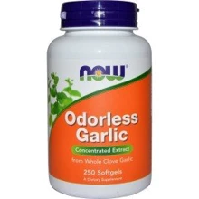 NOW Foods Odorless Garlic 250 caps (Чеснок): Тип Кремний