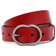 Жіночий ремінь Borsa Leather червоний (CV1ZK-002r-red): Стать Женский