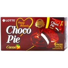 Десерт Lotte Chocopie Cacao 168 г (8801062475765): Вес нетто 168 г