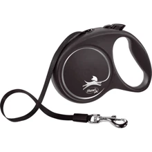 Поводок-рулетка Flexi Black Design L до 50 кг 5 м черный (4000498034101): Тип шнура Лента