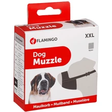 Намордник для собак Flamingo Muzzle Nylon XXL пород сенбернар мастиф бладхаунд черный: Производитель Flamingo