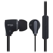 Наушники Ergo VM-110 Black: Тип конструкции вакуумные