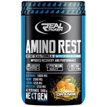 Аминокислота для спорта Real Pharm Amino Rest 500 g /44 servings/ Orange: Вкус Апельсин