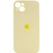 Чехол для iPhone Mobile Case Silicone Case Full Camera Protective Mellow Yellow for iPhone 15 Plus: Цвет желтый