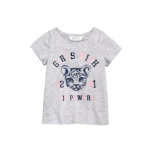 Футболка H&M 7Z4340385 92 см серая: Пол Девочка