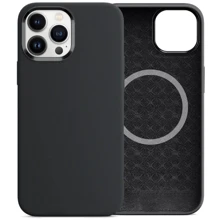 Чехол для iPhone Comma Magnetic Silicone Nature Series Black for iPhone 15 Plus: Цвет черный