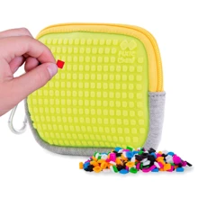 Кошелек для мелочей Pixie Crew Crazy Colors серый и неоновый желтый (PXA-07-19): Производитель Pixie Crew