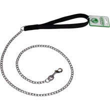 Поводок Lucky Pet металлический с прорезиненной ручкой 1.6x110 см черный (4820224214979): Тип Поводок