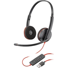 Наушники Poly BlackWire C3220 USB Bulk Stereo (77R32A6): Тип конструкции накладные