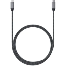 Кабель Satechi Cable USB4-C to C 100W 80cm Space Gray (ST-U4C80M): Тип USB-C - USB-C
