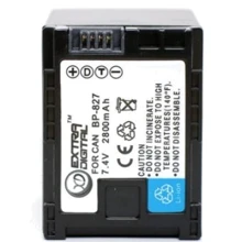 Аккумулятор ExtraDigital Canon BP-827 Chip: Совместимость Canon BP-807/BP-809/BP-819/BP-827