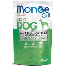 Вологий корм для собак Monge Dog Grill з ягням та овочами Вага: 0.1 кг (70013161): Тип Влажный корм