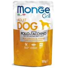 Вологий корм для собак Monge Dog Grill курка з індичкою 0.1 кг (70013116): Тип Влажный корм