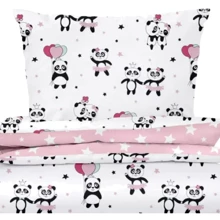 Комплект дитячої постільної білизни Cosas Panda Love Rose Dots (4822052054499): Тип постельный комплект