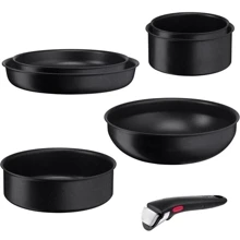 Набор посуды Tefal Ingenio Black Stone 7 предметов (L3998702): Материал корпуса Нержавеющая сталь