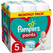 Подгузники Pampers трусики Pants Junior Размер 5 (12-17 кг) 152 шт (8006540068601): Тип Подгузники-трусики