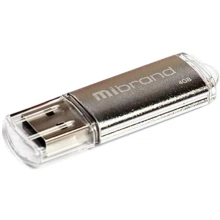 USB-флешка Mibrand 4GB Cougar USB 2.0 Silver (MI2.0/CU4P1S): Стандарт USB USB 2.0