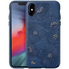 Чехол для iPhone LAUT Flora Indigo (LAUT_IP18-L_FL_BL) for iPhone XS Max: Цвет синий