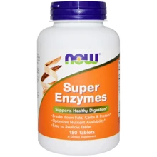 NOW Foods SUPER ENZYMES 180 TABS Травні ферменти: Тип інші ензими