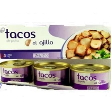 Осьминог Hacendado Tacos Alajillo с чесноком 3х80 г (WT5151): Вес нетто 240 г