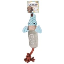 Іграшка для собак Flamingo Shabby Chic Rat щур з канатом і пищалкою 40 см (44726): undefined undefined