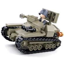 Конструктор SLUBAN M38-B0709 військовий, танк, фігурка, 183дет, 24-19-4,5см: Виробник Sluban