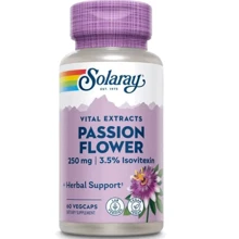 Solaray Guaranteed Potency Passion Flower Aerial Extract Пассифлора экстракт 250 мг 60 капсул: Форма выпуска Капсулы